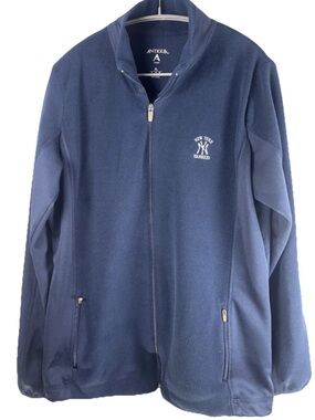 Antigua Yankees Fleece Jacket XL Navy Zip Up